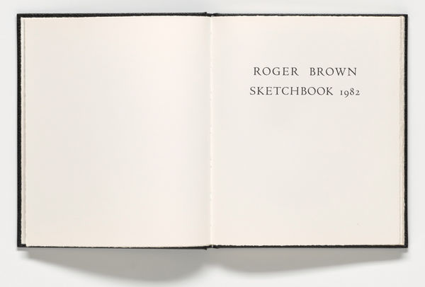 Roger Brown, Sketchbook, 1982