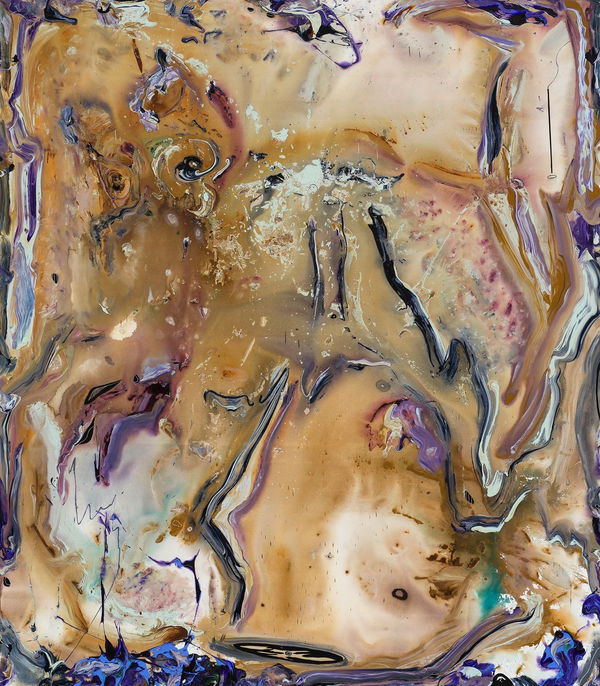 Manuel Mathieu b. 1986JJ, 2022 Acrylic, chalk, charcoal, masking tape 96 x 84 in 243.8 x 213.4 cm