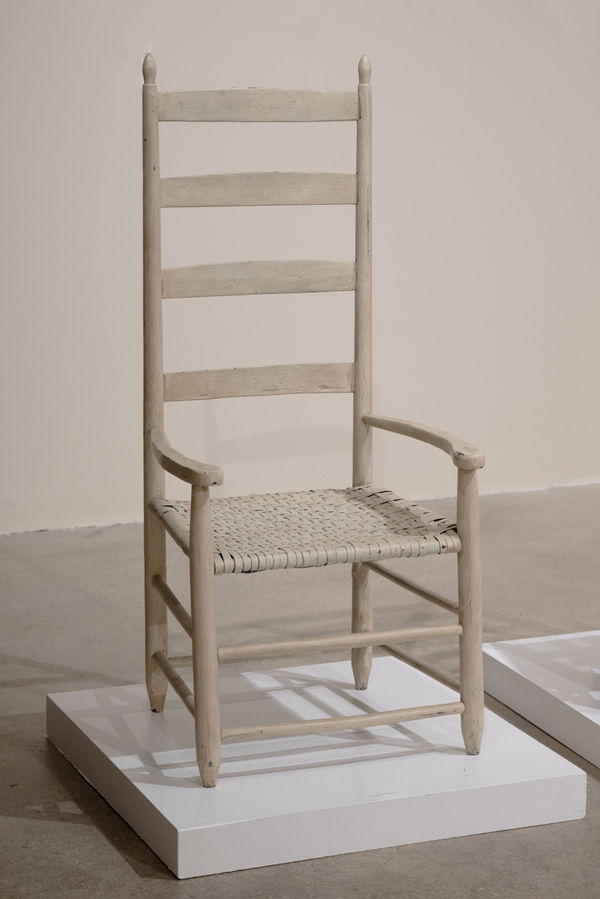 Richard “Dick” Poynor Untitled, (His), c. 1840 Wood 20 x 17 1/2 x 46 in. 50.8 x 44.5 x 116.8 cm