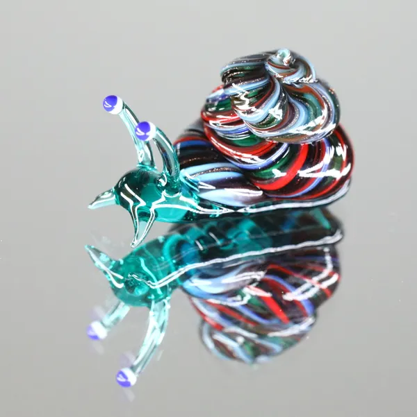 Elijah Schwartz, Mixed Avent Turquoise Snail, 2020