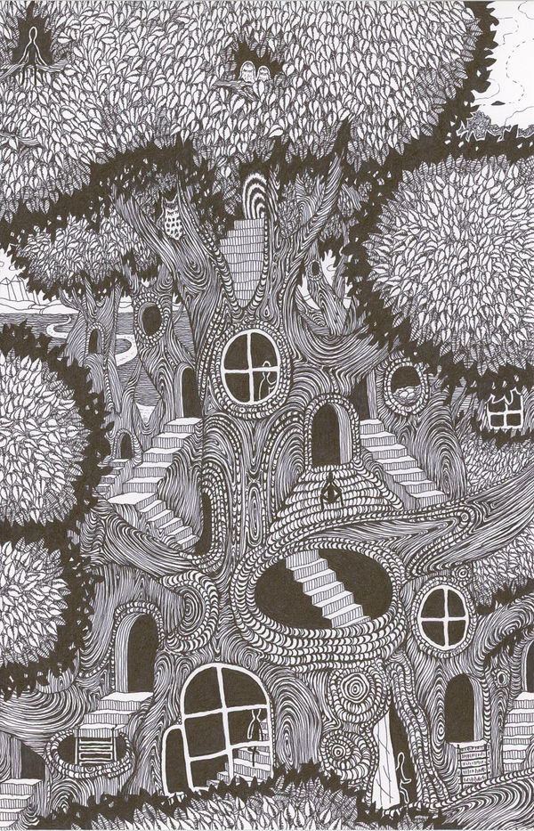 Michiyo Ihara, Soul Flowers #38 "Gateway - forest life -", 2024