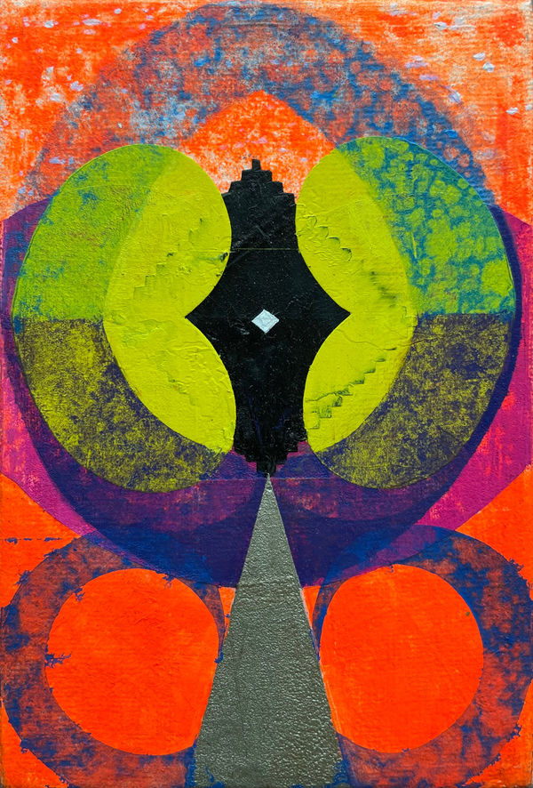 Mary Judge Yellow Gemelli, 2020 6 x 4 inches (unframed), 7.5 x 5.5 inches (framed)