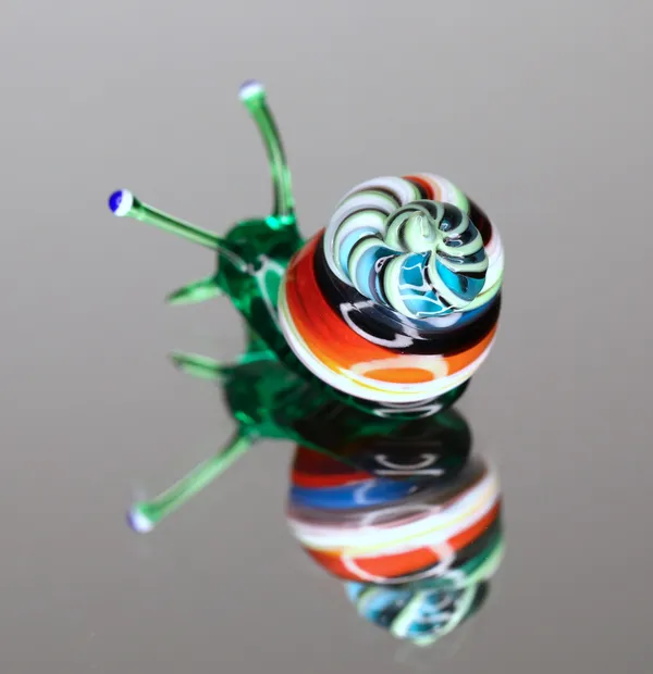 Elijah Schwartz, White Green Mixed Snail, 2020