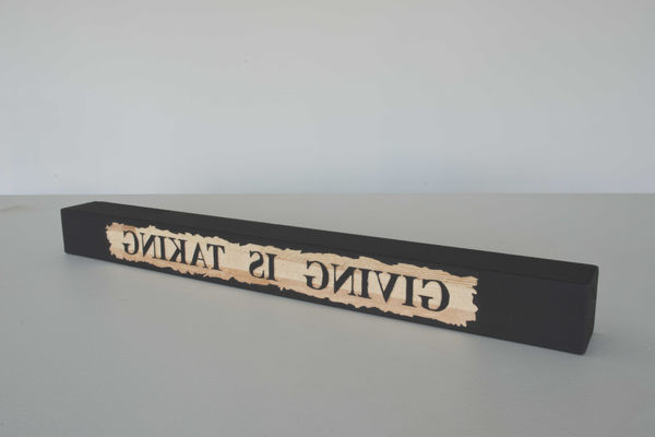 Nasan Tur, GIVING IS TAKING, 2016