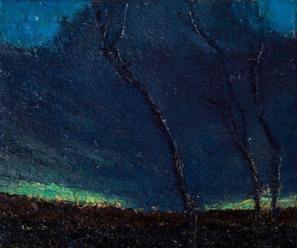 Allan MacDonald Venus ascending oil on canvas 25.5cm x 30.5cm