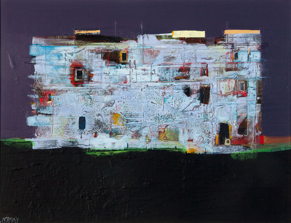 Robert McAulay Community II acrylic on gesso panel 28.5cm x 38cm