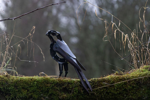 Helen Denerley Kestrel ii, 2023 brake shoes, scaffold parts, trowels and garden shears 27cm (h) x 42cm x 11cm