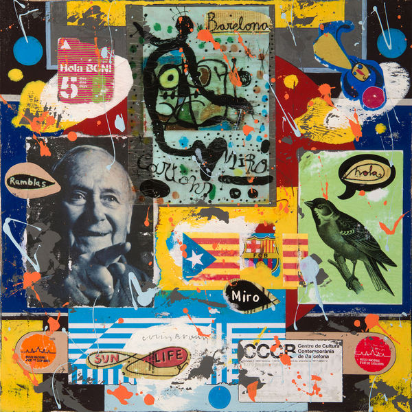 Colin Brown Barcelona, 2018 mixed media 40cm x 40cm