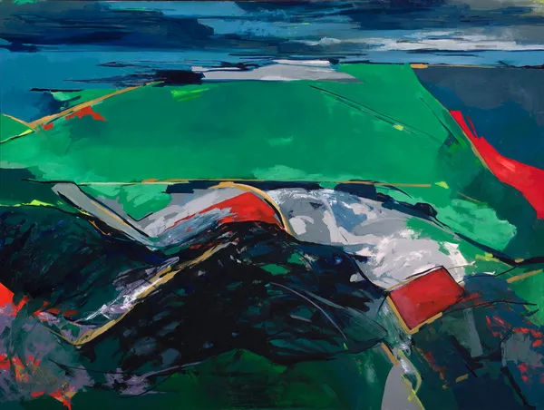 Liz Knox Landscaped oil on canvas 137.2 x 182.9 cm 54 x 72 in