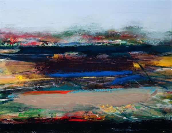 Robert McAulay Pool vi acrylic on gesso panel 37cm x 48cm