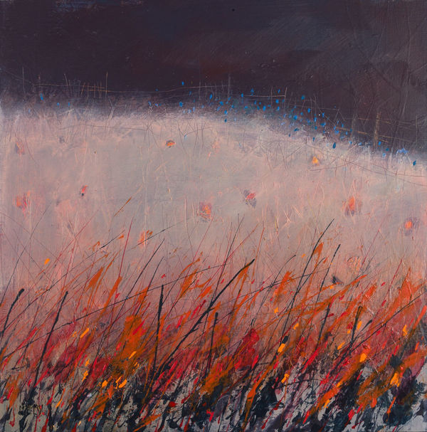 Edge of the Field (crimson sky)