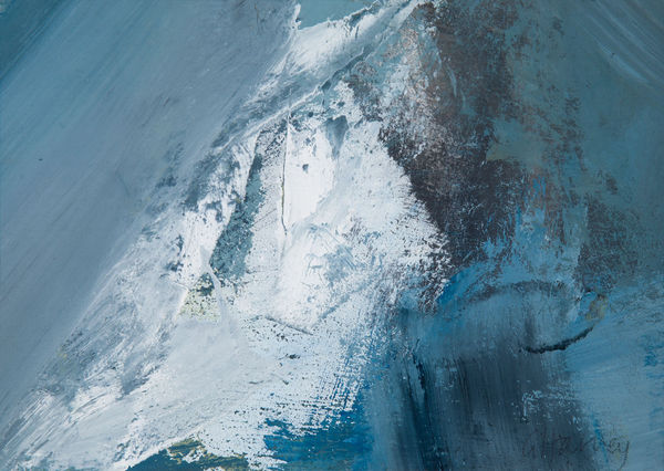 Gail Harvey Winter Sea watercolour 14cm x 19cm