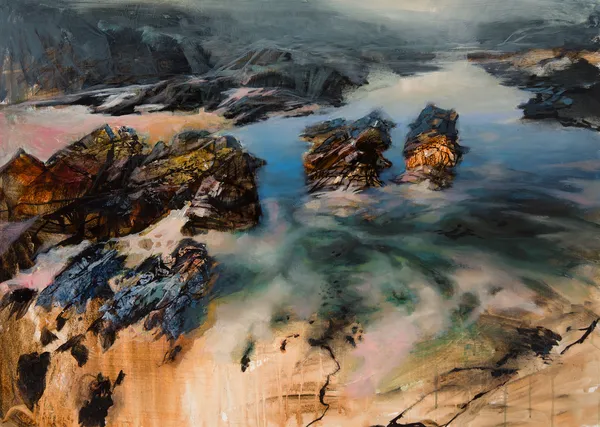 Beth Robertson Fiddes Remnants, Iona, 2019 mixed media 76cm x 107cm