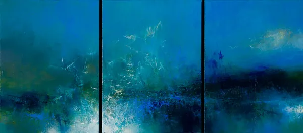 Kirstie Cohen Sea Birds, 2020 oil on canvas 40cm x 90cm