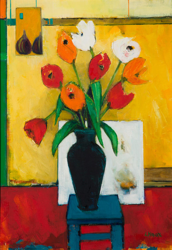 Liz Knox Tulips, 2019 oil on canvas 51 x 36 cm 20 1/8 x 14 1/8 in