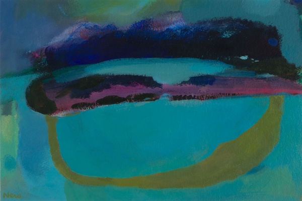 Maggie New Loop 2, 2024 acrylic on paper 27cm x 40cm (47cm x 58cm framed)