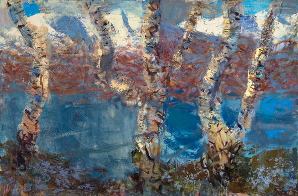 Allan MacDonald if the mountains should crumble oil on canvas 122cm x 183cm