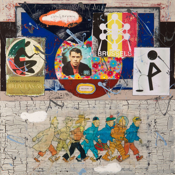 Colin Brown Brussels, 2019 mixed media 40cm x 40cm