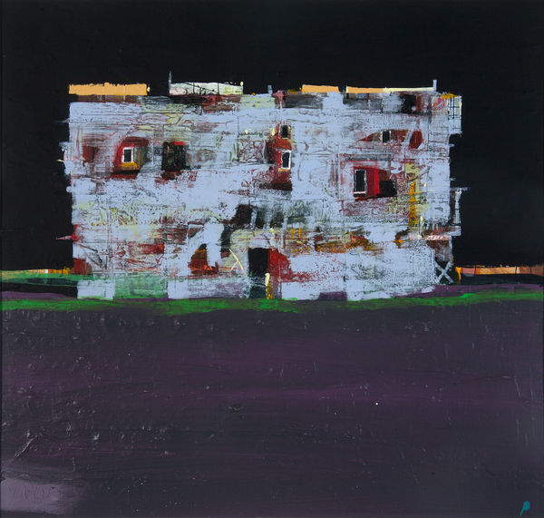 Robert McAulay Community I acrylic on gesso panel 37cm x 39cm