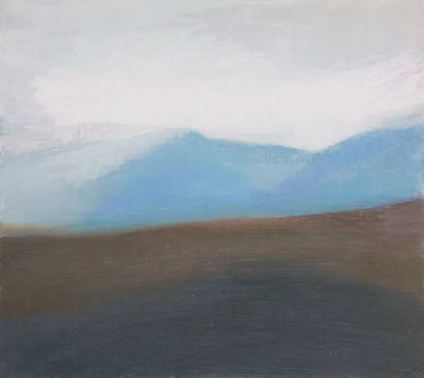 Jane MacNeill North over Glen Tilt study, 2019 oil on board 30cm x 32cm