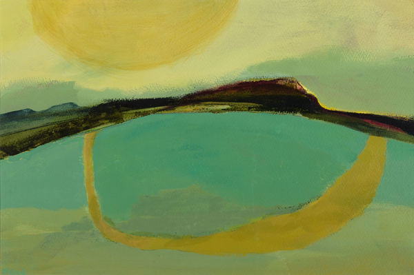 Maggie New Loop I, 2024 acrylic on paper 27cm x 40cm (47cm x 58cm framed)