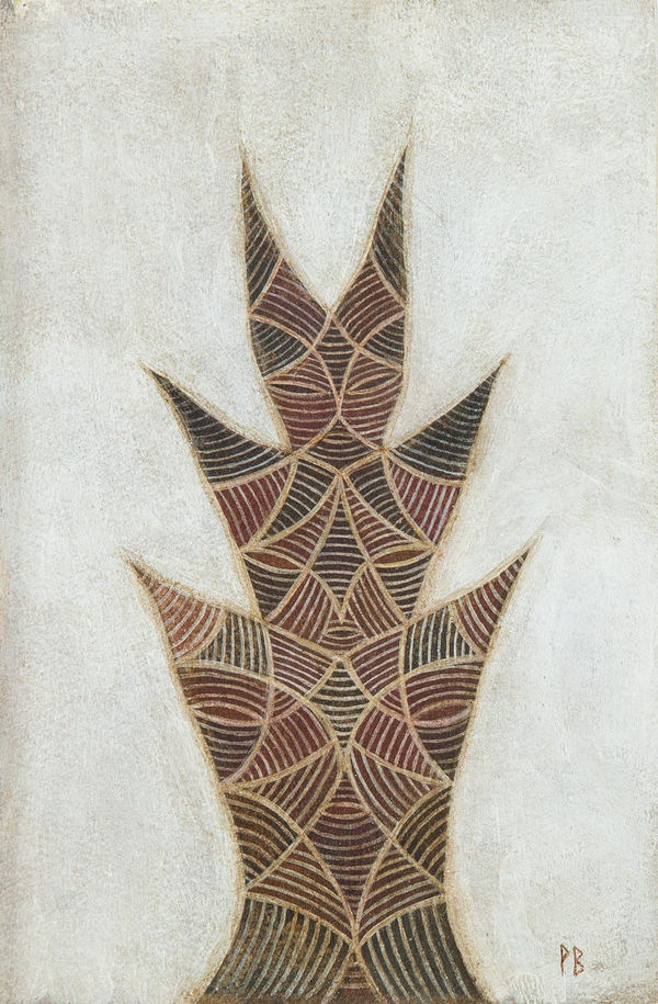 Paul Barnes Three Heads, 2021 plaster and acrylic 14 x 8.9 cm 3 1/2 x 5 1/2 in (21cm x 16cm framed)