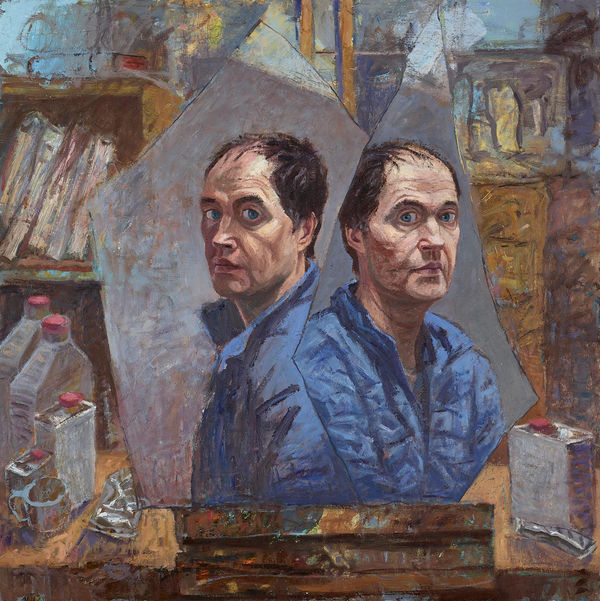 Allan MacDonald the good that I would do, 2019 oil on canvas 90cm x 90cm