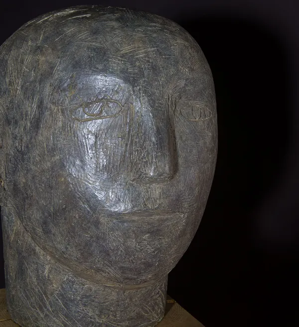 Christopher Marvell Man's Head bronze 43m (h) x 42cm x 29cm Ed of 5