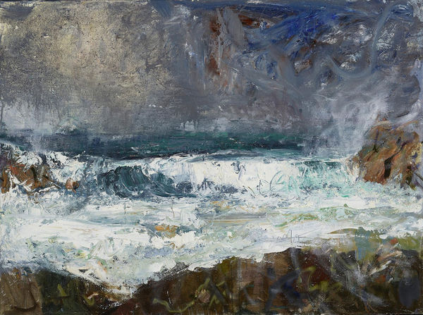 Allan MacDonald maelstrom, Mangersta, 2019 oil on canvas 76cm x 101cm