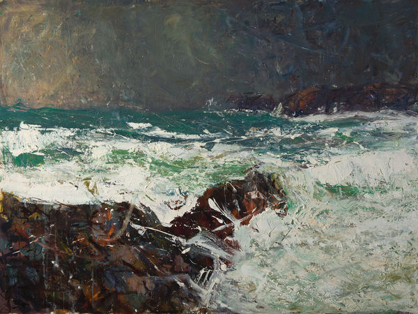 Allan MacDonald momentum, Mangersta, 2019 oil on canvas 91cm x 122cm