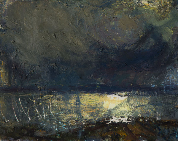 Allan MacDonald Callanish Dark, 2019 oil on canvas 28cm x 36cm