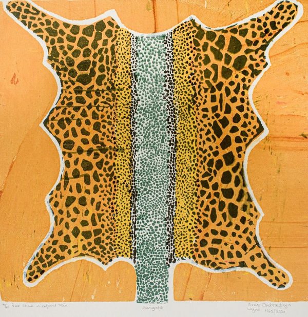 Bruce Onobrakpeya, Awo Ekun - Leopard Skin, 1960/2020