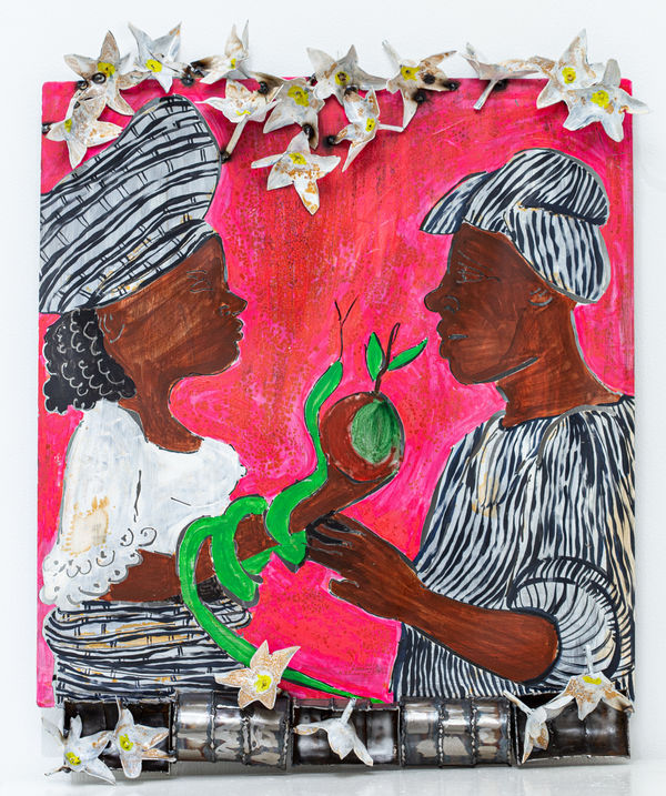 Sokari Douglas Camp, Eve’s Conversation (Snake) - From the Frangipani series, 2017