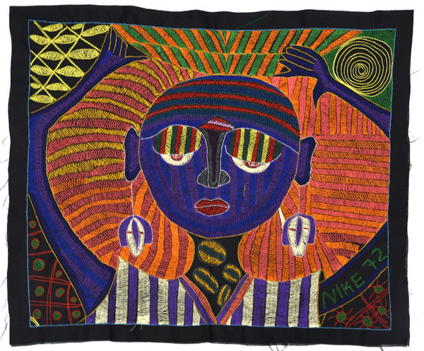 Nike Davies-Okundaye, The Osun Goddess , 1972