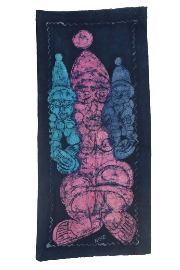 Nike Davies-Okundaye, Iya Ibeji (Mother of twins), 1982