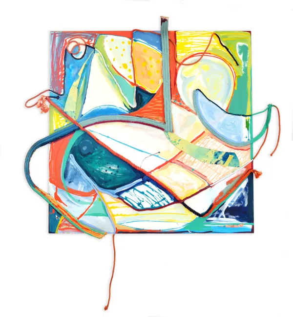 Rachel Eulena Williams, Brain waves, Mixed Media, 110x124 cm, 2018