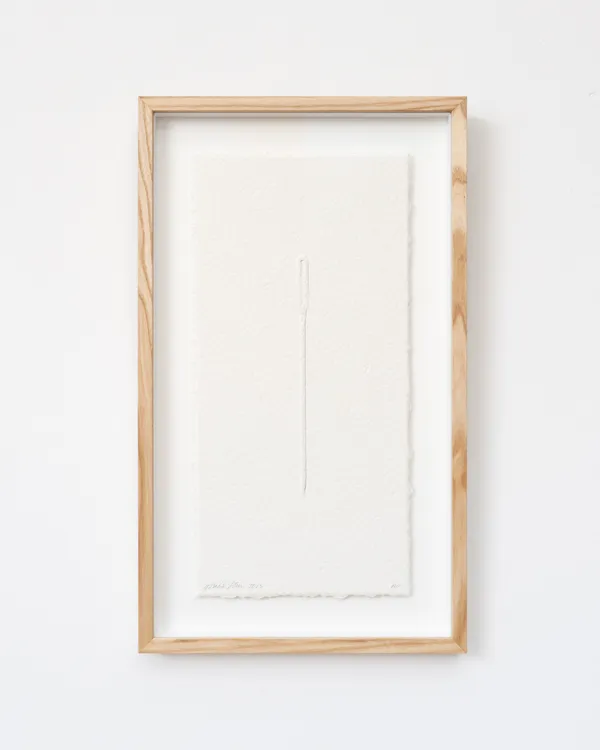 Makiko Harris, Blind Emboss Needle Study, 2025