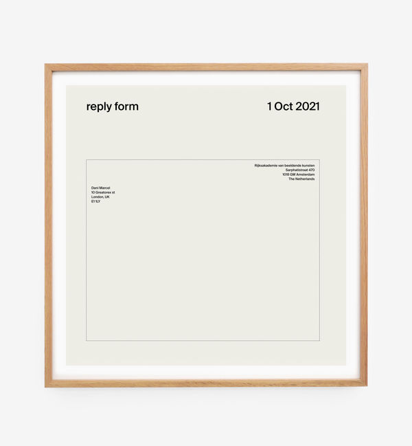 Dani Marcel, Reply Form, 2023