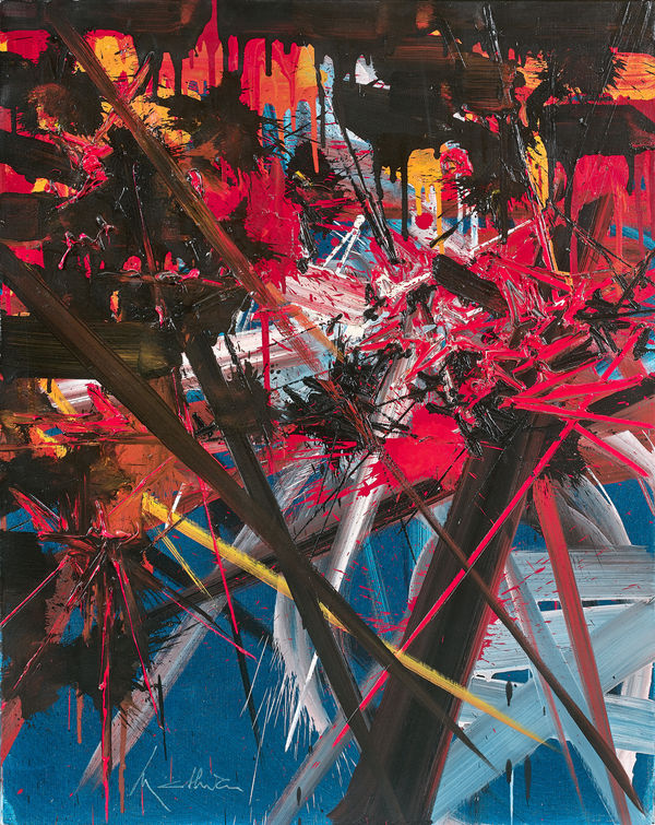 Georges Mathieu 喬治 ‧ 馬修, Exil Doux (Sweet Exile)《愜意的流放》, circa 1988