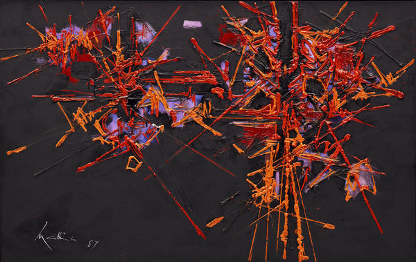 Georges Mathieu 喬治 ‧ 馬修, Evasion Exotique 《異國逃離》, 1987