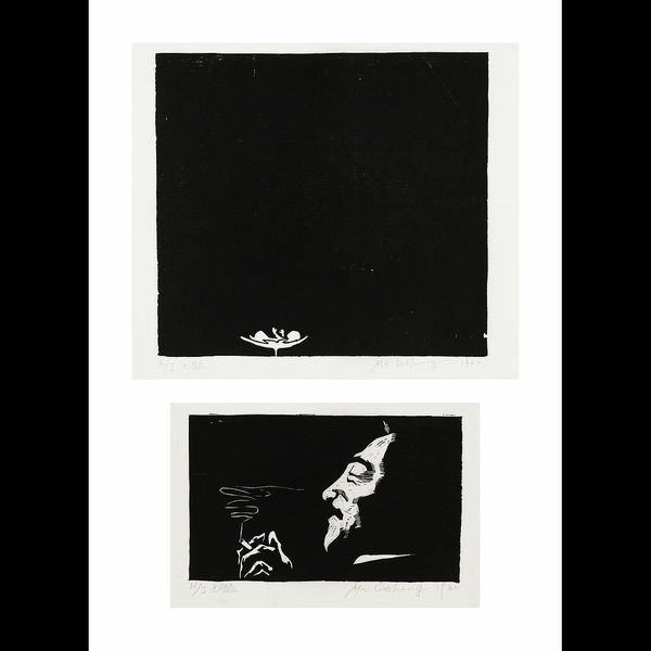 Ma Desheng 馬德升, Young Flower / Smoker《幼花 / 吸煙者》, 1980