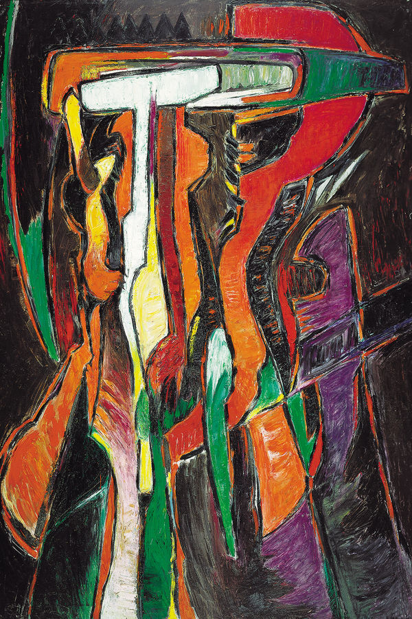 Oswaldo Vigas 奧斯瓦爾多 ‧ 維加斯 , Ancestral《思源》, 1976