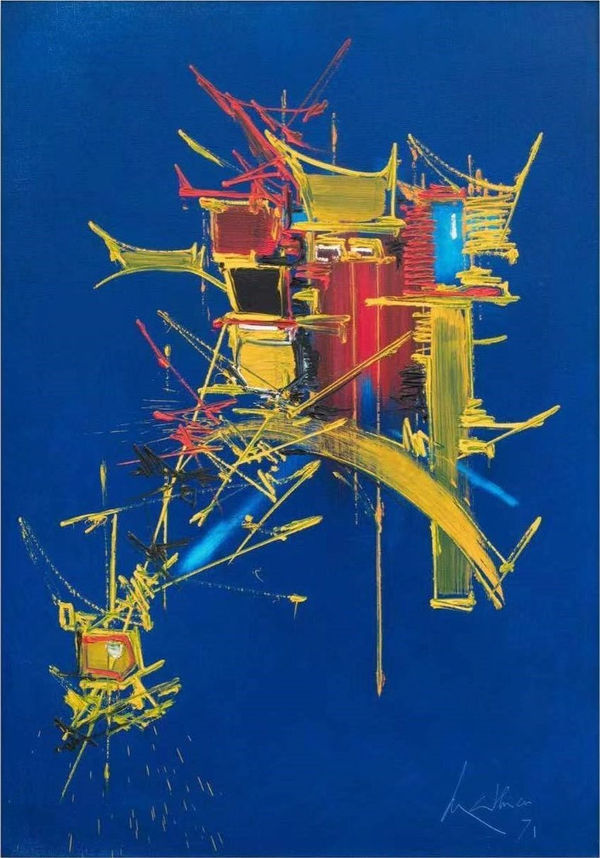 Georges Mathieu 喬治 ‧ 馬修, Auzers《奧澤爾》, 1971
