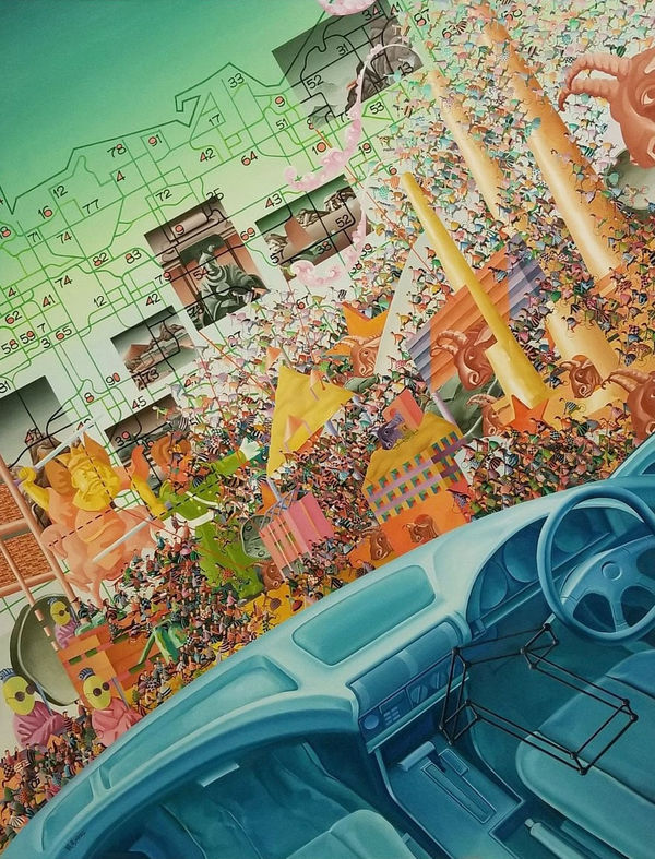 Zhang Gong 張 弓, No Direction《失去了前進方向》, 1994