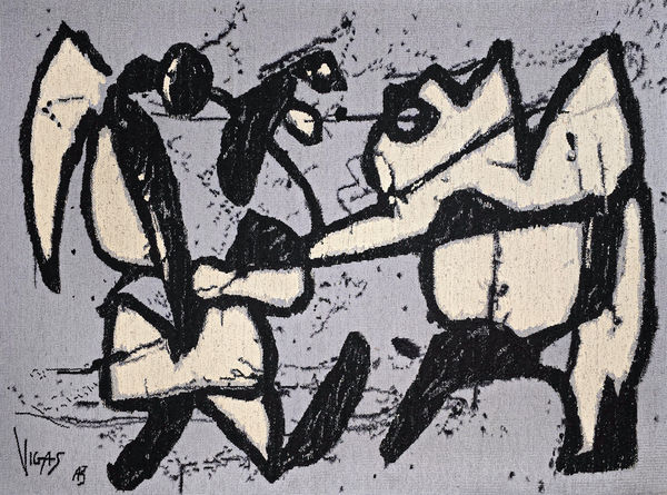 Oswaldo Vigas 奧斯瓦爾多 ‧ 維加斯 , Dos Entes (Two Beings)《雙身》, 2004