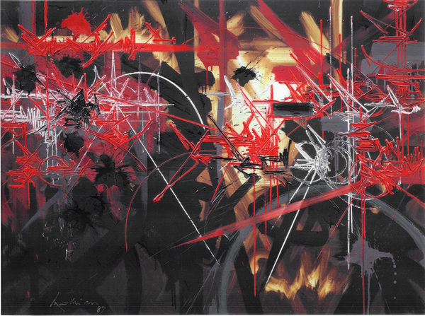 Georges Mathieu 喬治 ‧ 馬修, Vindictive Certainty 《還擊的決志》, 1987