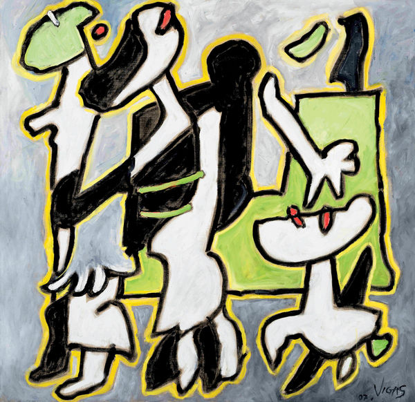 Oswaldo Vigas 奧斯瓦爾多 ‧ 維加斯, De Paseo con su Mascota (Strolling with Mascot)《吉祥物伴遊》, 2007