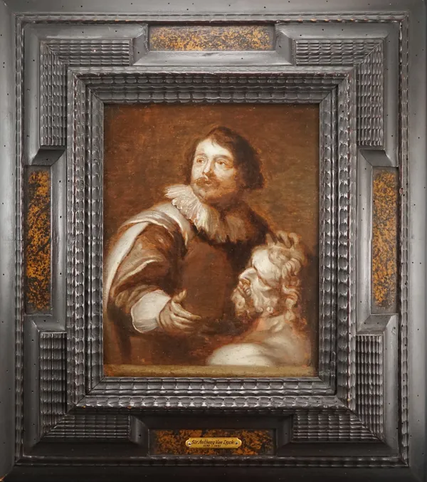 A painting realized in Belgium around 1630 and depicting the Portrait of Andreas Colyn de Nole, after a painting by Anthony van Dyck