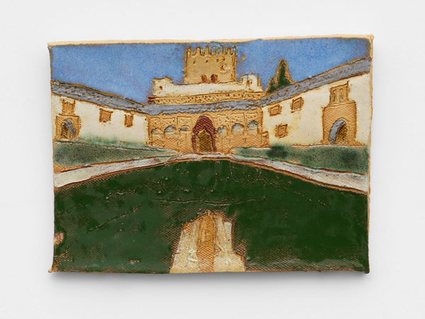 Raina Lee, Court of the Myrtles, the Alhambra, stoneware, 4 x 6in
