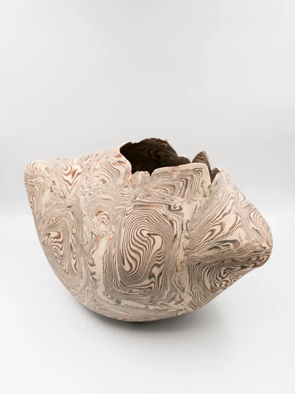 Kazuo Takiguchi b. 1953 Untitled stoneware 13 1/2 x 22 x 12 in